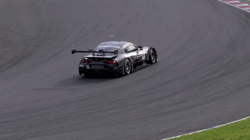 Illustration for article titled The Four-Cylinder 2020 Supra Super GT Car Sounds Bizarre